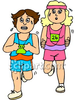 Girls Running Image